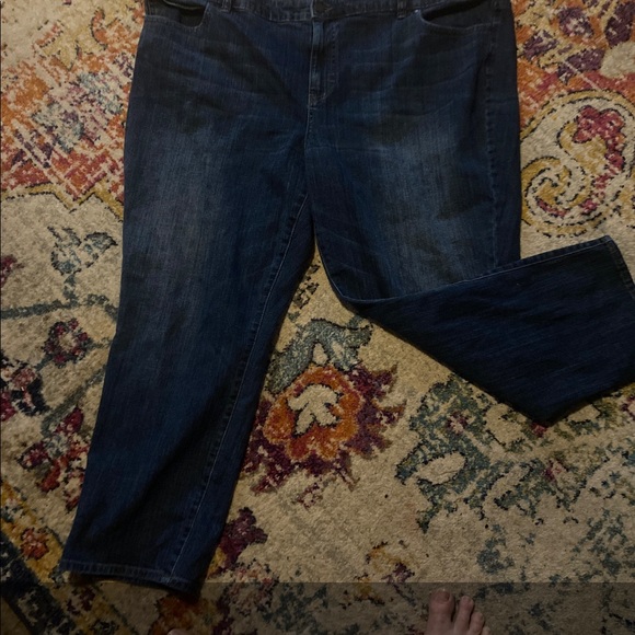 size 22 straight leg jeans